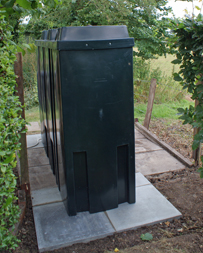 The 1400litre oil tank